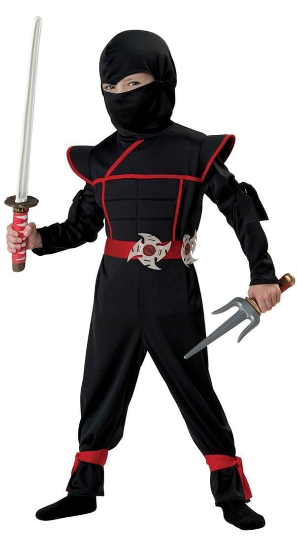 Stealth Ninja Warrior Jumpsuit Child Costume - ToyHo.com