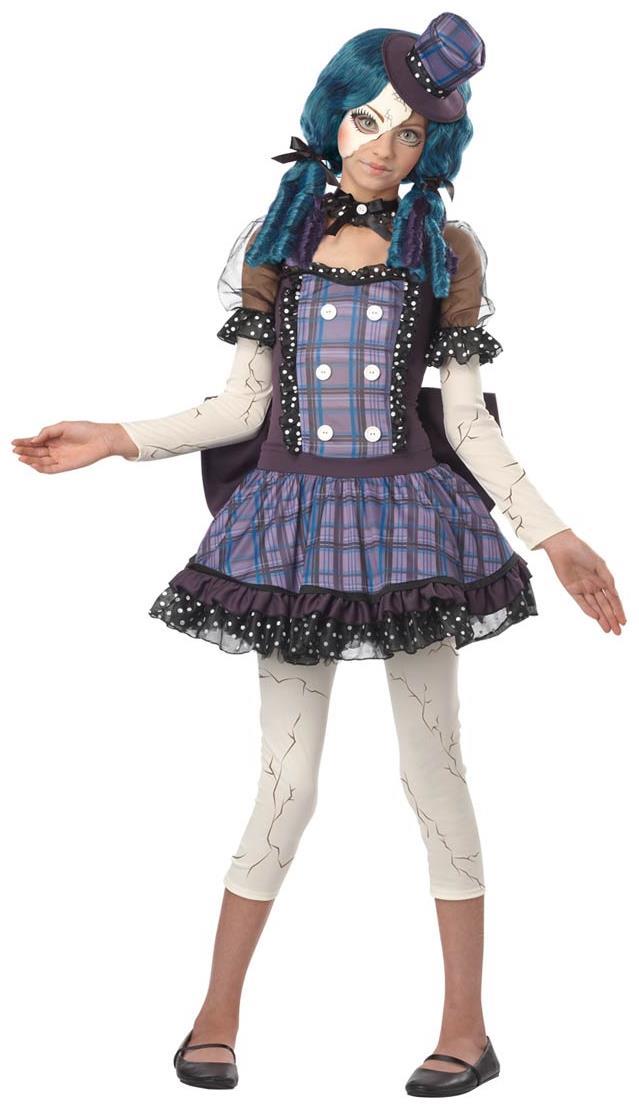 Broken Doll Costume Dress Tween - ToyHo.com