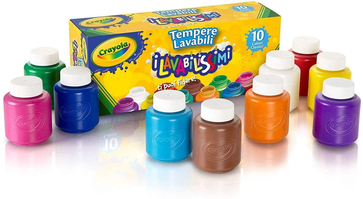 Crayola Washable Kids Paint Set | 10 Colors - ToyHo.com