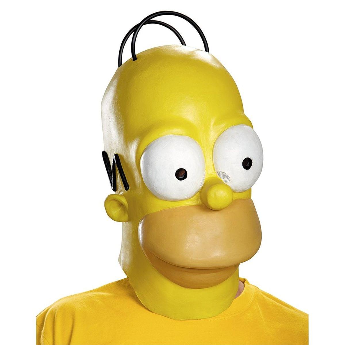 The Simpsons Homer Costume Mask Adult One Size - ToyHo.com