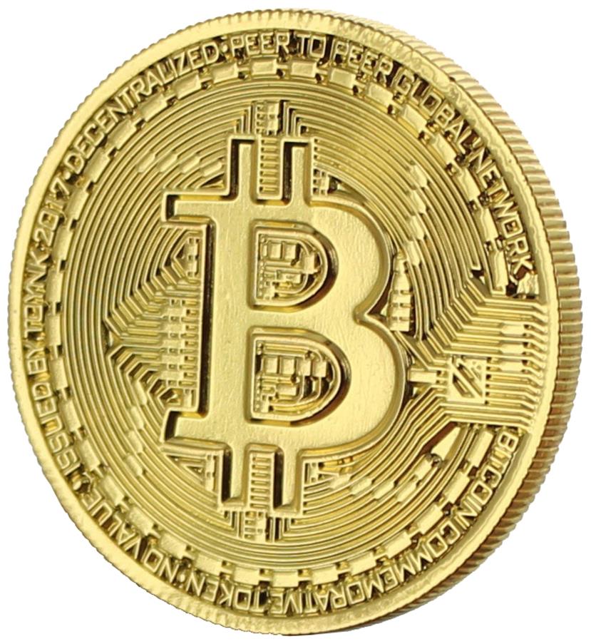 Bitcoin Gold Plated Commemorative Collector's Coin - ToyHo.com