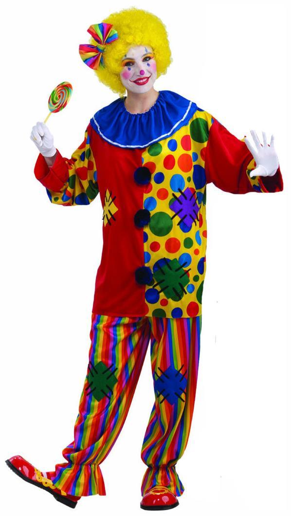 Big Top Circus Clown Costume Adult - ToyHo.com