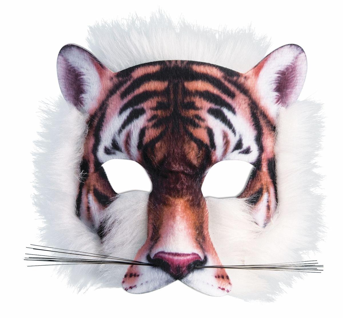 3D Print Costume Half Mask: Tiger - ToyHo.com