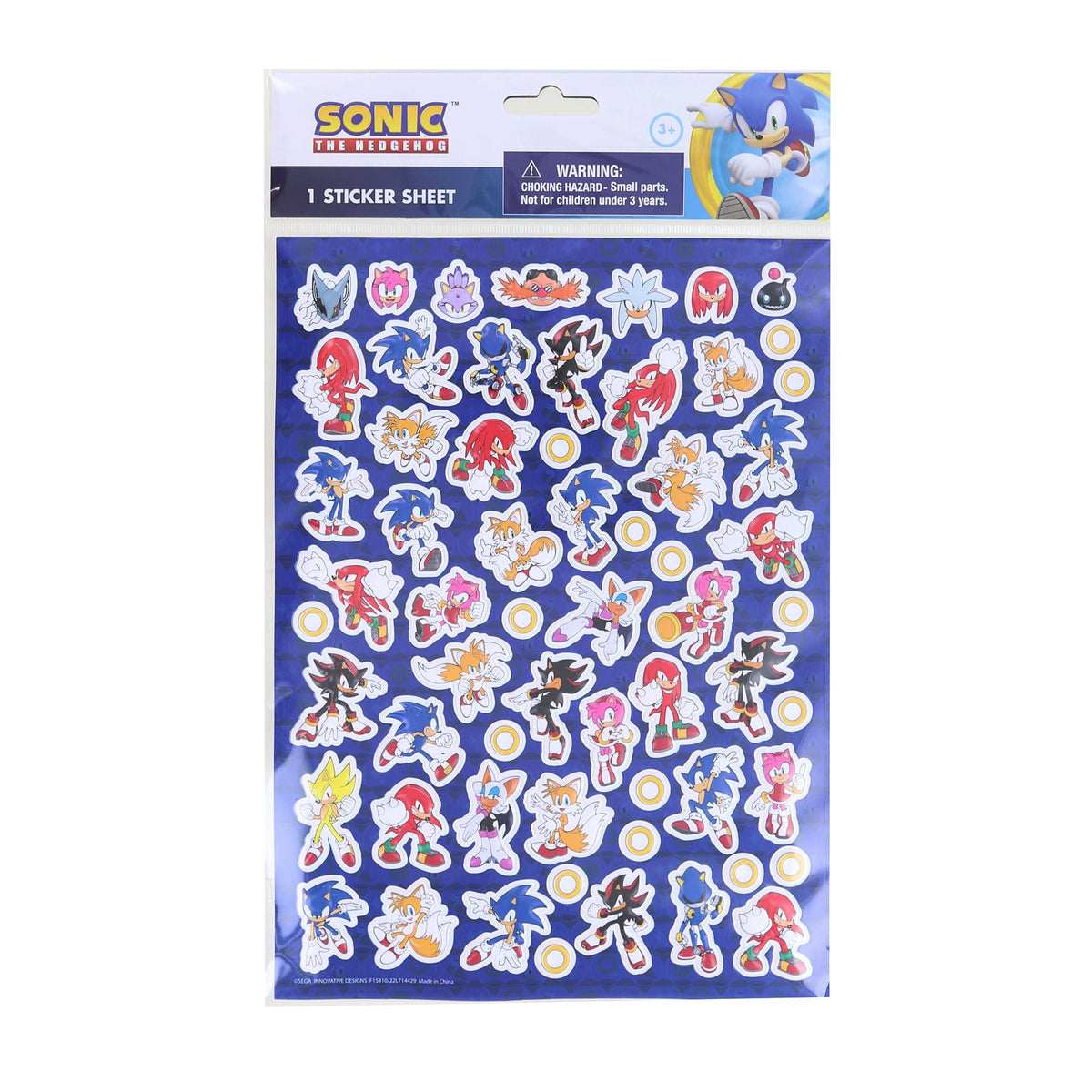 Sonic The Hedgehog Sticker Bomb Large Plastic Water Bottle