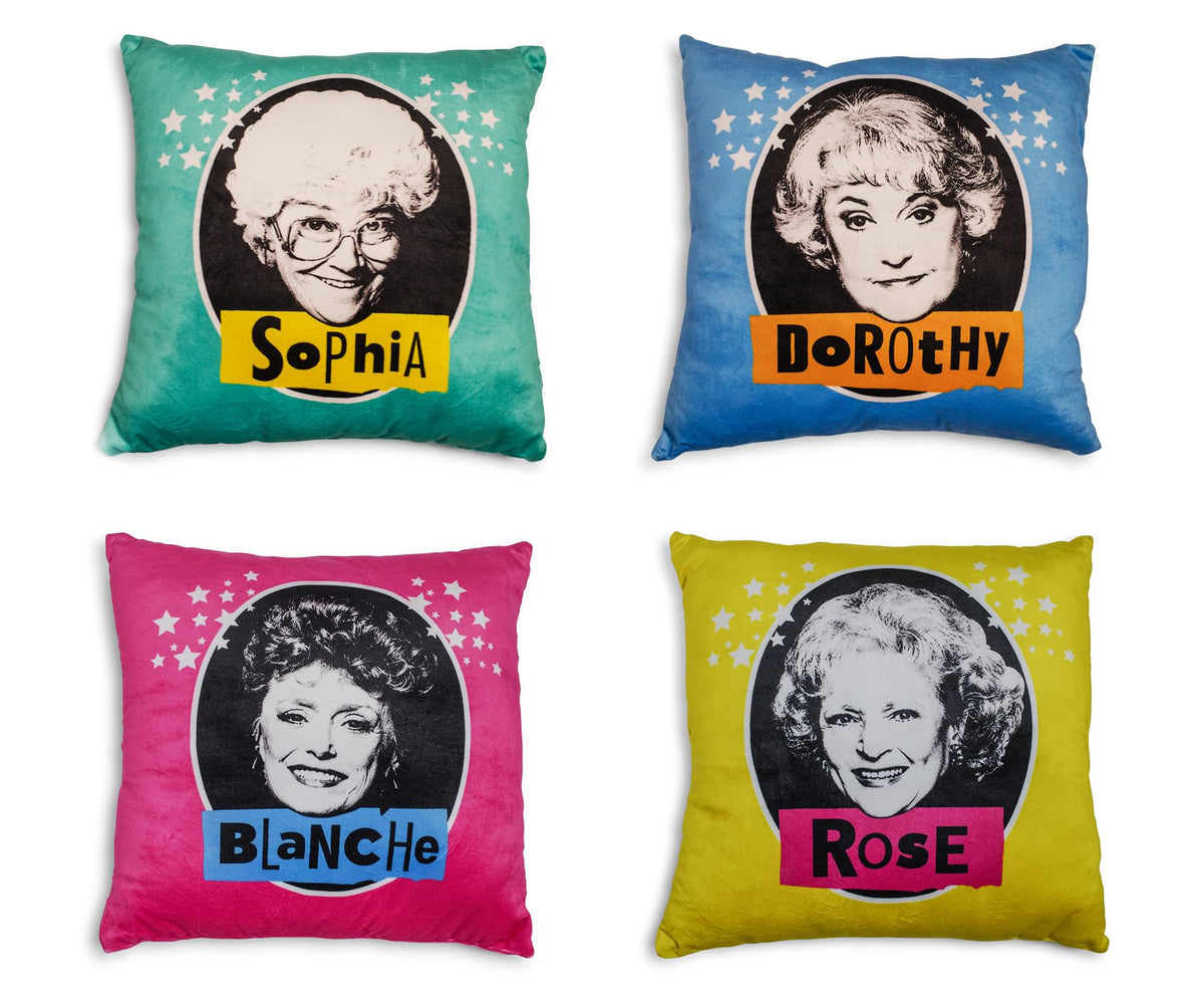 Just Funky The Golden Girls 14-inch Character Throw Pillows