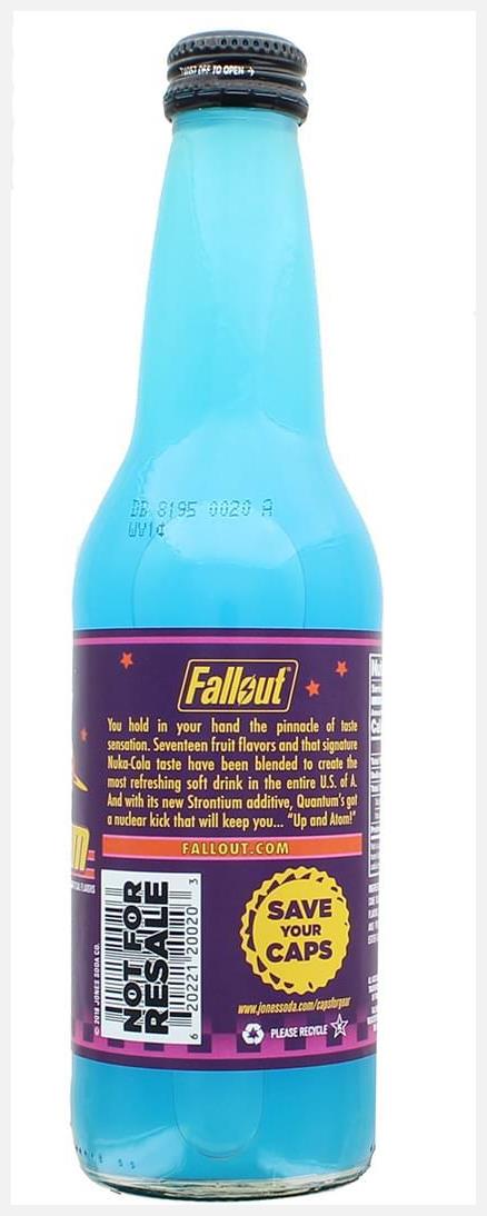 Fallout 4 Nuka-Cola Quantum Soda by Jones Soda â€“ 12oz Berry Flavored  Drink 
