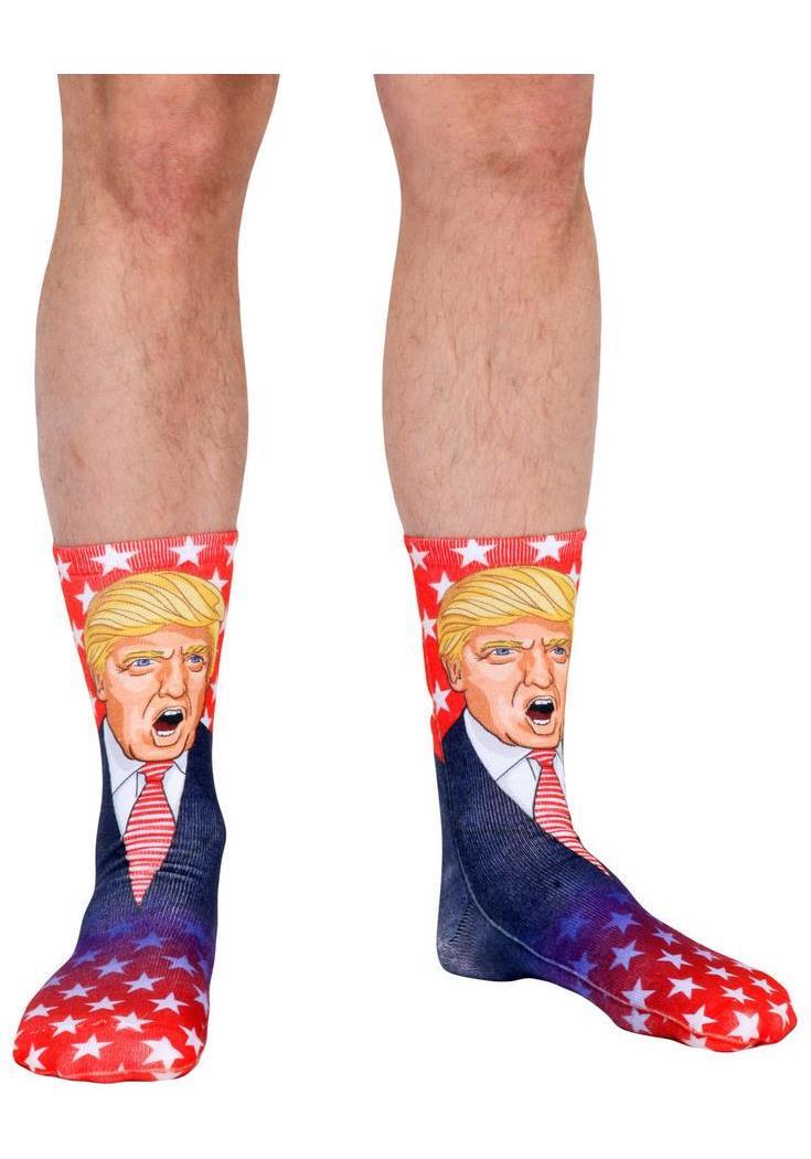 Donald Trump Republican Crew Socks - ToyHo.com