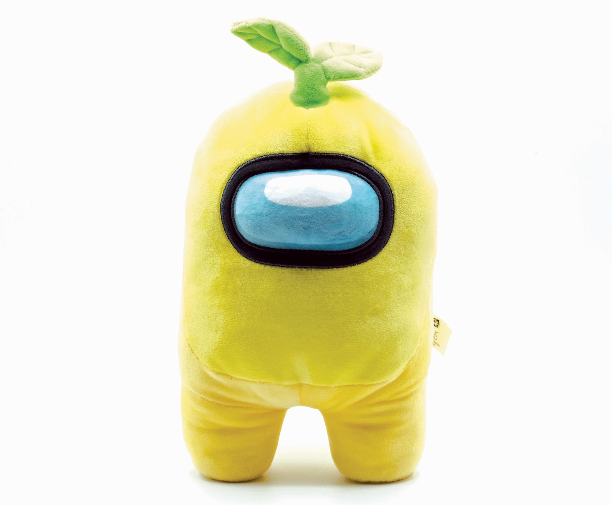 Among Us 12 Inch Plush Yellow Crewmate With Plant Hat