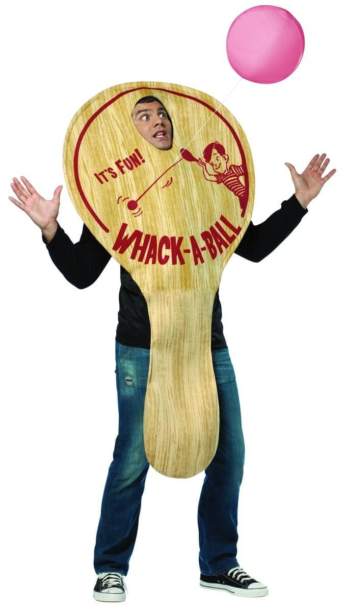 Funny Paddle Ball Costume Adult - ToyHo.com