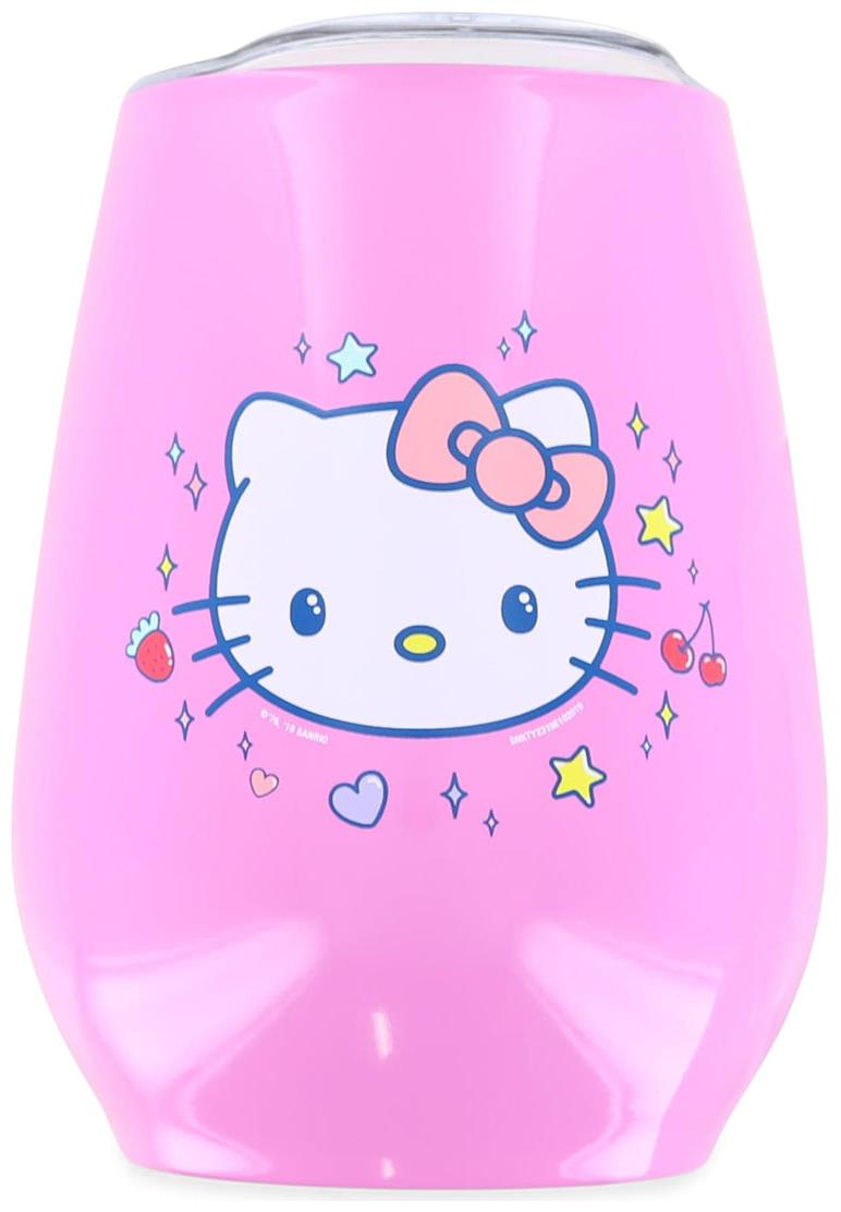 Silver Buffalo Sanrio Hello Kitty Starshine Color-Changing Plastic Tumbler  | Holds 24 Ounces