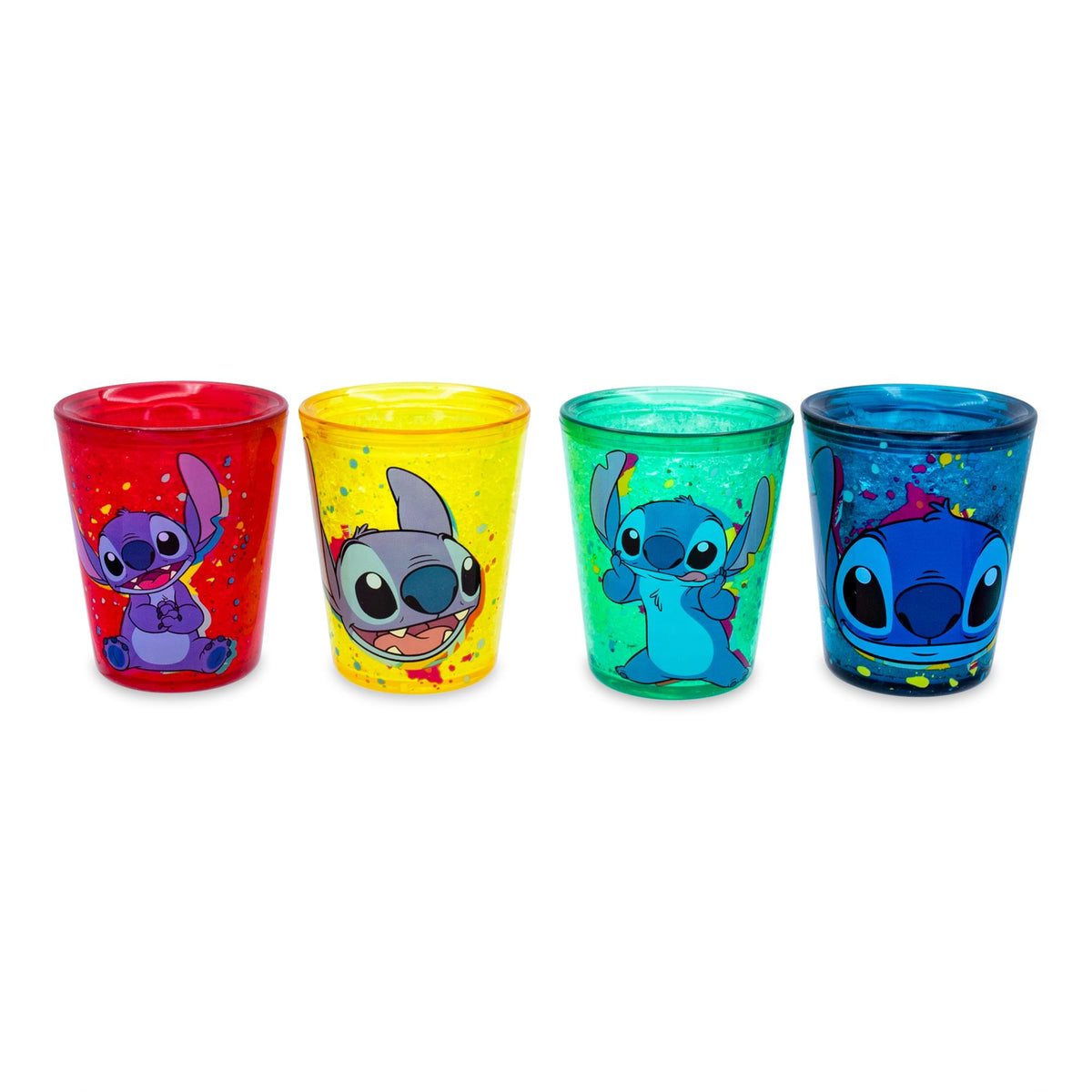 Disney Lilo and Stitch Ohana Means Family Floral Stemless Glasses | Set of 2