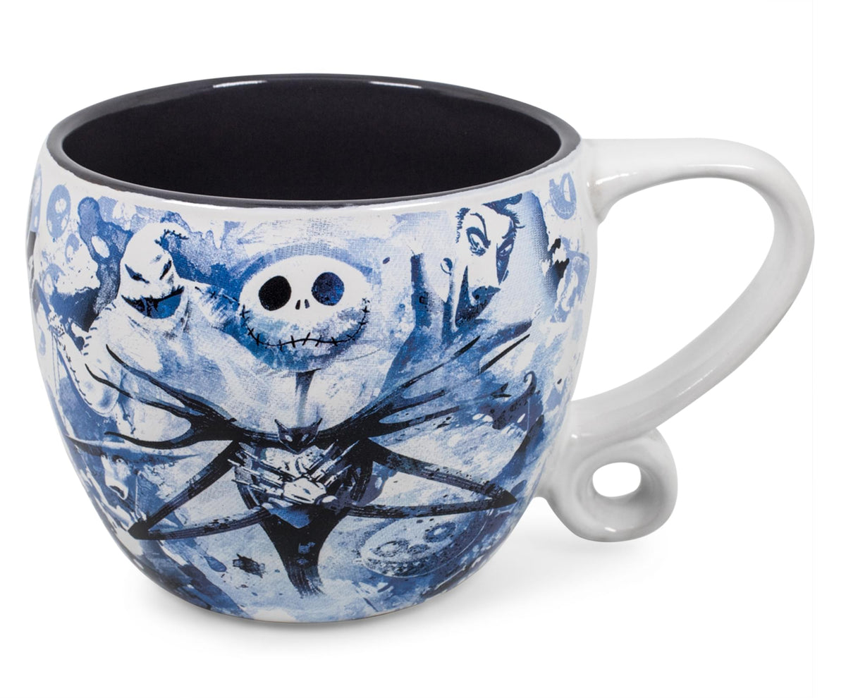 Silver Buffalo Nightmare Before Christmas Jack Skellington Carnival Cup  With Straw | 20 Ounces