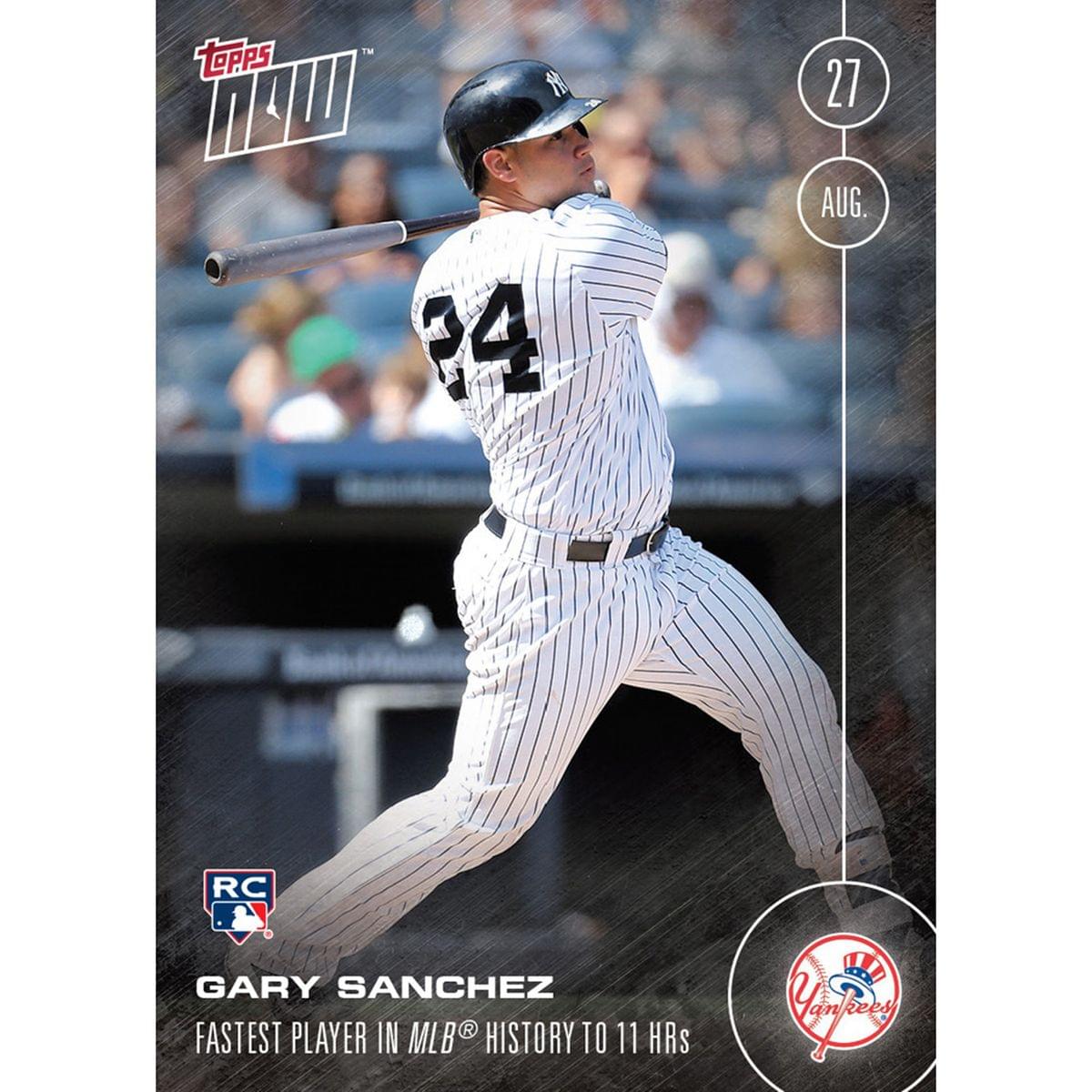 MLB NY Yankees Gary Sanchez (RC) #509A Topps NOW Trading Card 