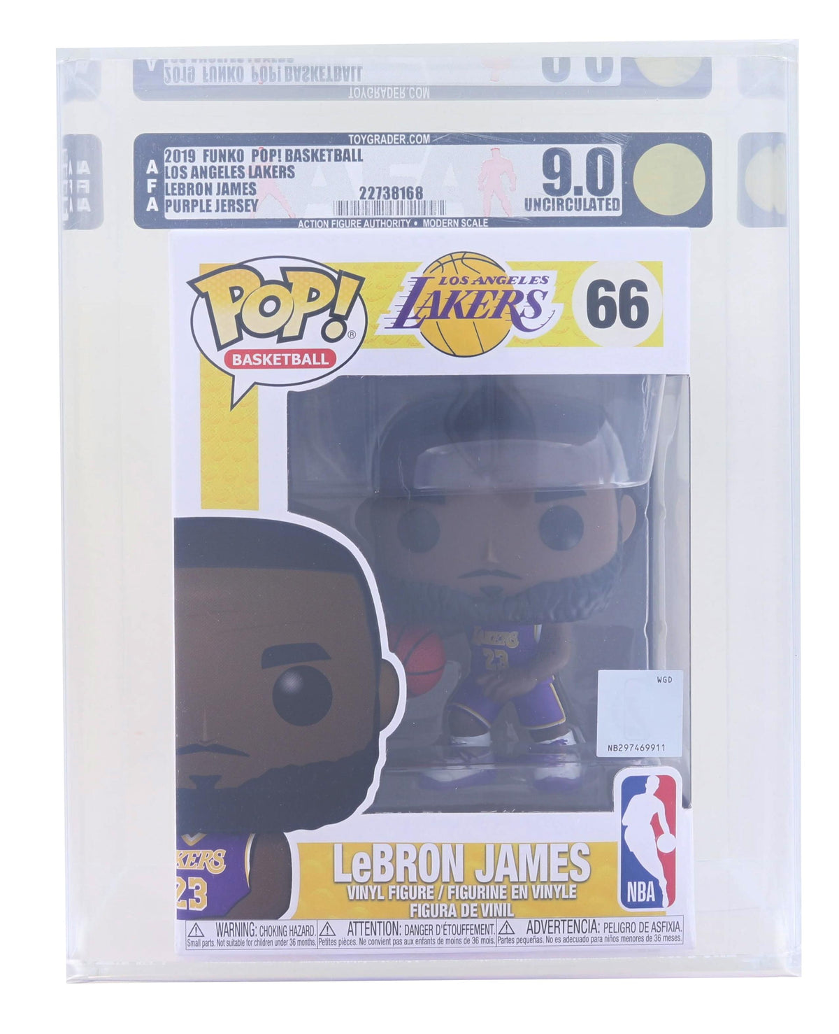 NBA Lakers LeBron James (Purple Jersey) 10-Inch Funko Pop! Vinyl Figure