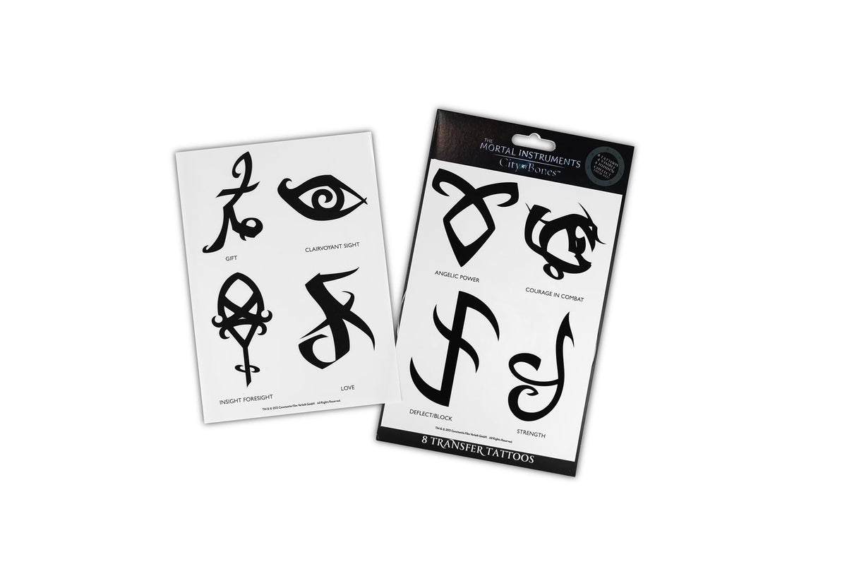 The Mortal Instruments City Of Bones Tatoos Battle Runes 8 Pack 