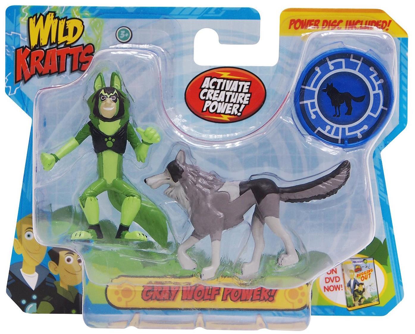 Wild Kratts Animal Power 2-pack Figure Set: Gray Wolf Power - Toyho.com