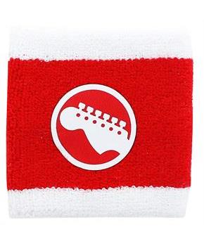 Scott Pilgrim Red & White Guitar Athletic Wristband