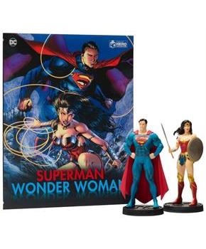 DC Comics Superman and Wonder Woman Plus Collectibles Book and Figures