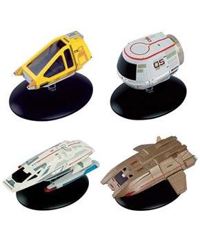 Eaglemoss Star Trek Shuttlecraft Replica Set 3 | Travel Pod, Type-11, Argo, Workbee