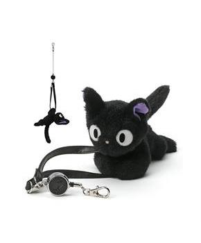 Kiki&#39;s Delivery Service Jiji 3.5" Retractable Plush Key Holder