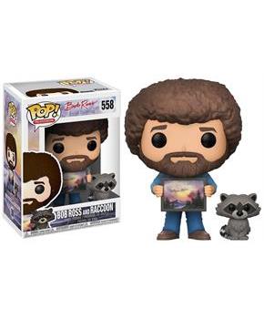 Funko POP! Bob Ross Bob Ross w/ Raccoon Vinyl Figure