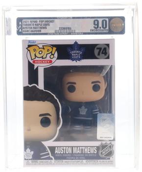 Toronto Maple Leafs NHL Funko POP Vinyl Figure | Auston Matthews (Home Uniform) | Rated AFA 9