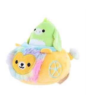 Squishville Mini Squishmallow Plush | Green Pig in Vehicle