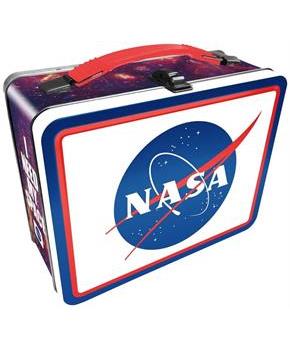 NASA Logo Embossed Tin Lunch Box