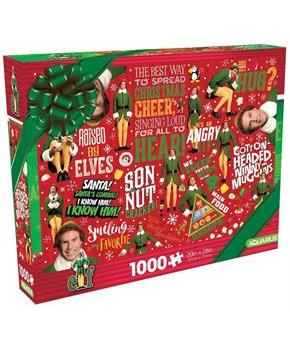 Elf Wrapping Paper 1000 Piece Jigsaw Puzzle