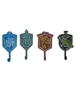 Harry Potter Hogwarts Houses Wall Hooks Storage Rack | Set of 4