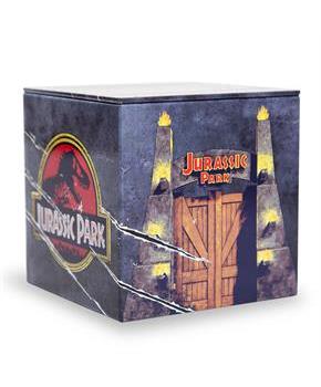 Jurassic Park Tin Storage Box Cube Organizer With Lid | 4 Inches