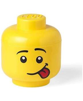 LEGO Mini 4 x 4.5 Inch Plastic Storage Head | Silly