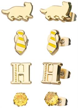 Harry Potter House Hufflepuff 4-Piece Stud Earring Set