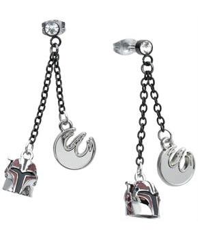 Star Wars Ahsoka Sabine Wren Helmet Dangle Earrings