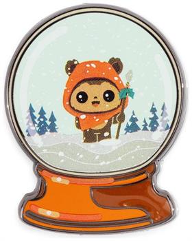 Star Wars Wicket Holiday Winter Snow Globe Enamel Pin