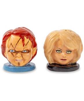 Child's Play Chucky and Tiffany Ceramic Salt and Pepper Shaker Set