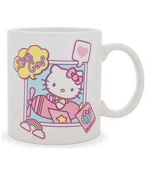 Sanrio Hello Kitty "Let's Go" Travel Destination Ceramic Mug | Holds 20 Ounces