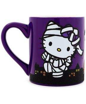 Sanrio Hello Kitty "Happy Halloween" Ceramic Glitter Mug | Holds 14 Ounces