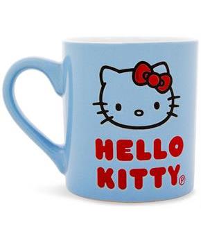 Sanrio Hello Kitty Logo Wax Resist Ceramic Mug | Holds 14 Ounces