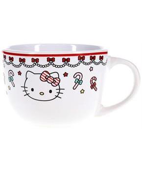 Sanrio Hello Kitty Holiday Ceramic Soup Mug | Holds 24 Ounces