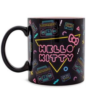 Sanrio Hello Kitty Retro Boombox and Cassette Print 20-Ounce Ceramic Mug