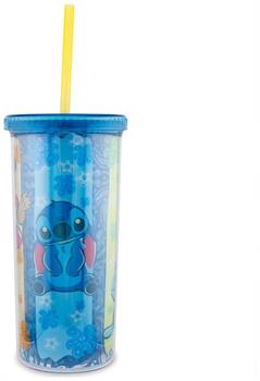 Disney Lilo & Stitch Scrump 20-Ounce Plastic Carnival Cup With Lid and Straw