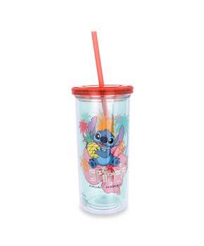 Disney Lilo & Stitch Aloha, Paradise Stemless Wine Glass Holds 20 Ounces