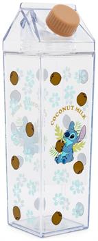 Disney Lilo & Stitch Coconuts Plastic Milk Carton Bottle | Holds 16 Ounces