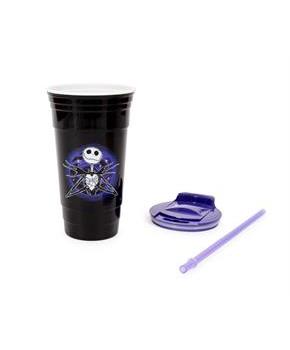 Nightmare Before Christmas Insulated Tumbler Cup Straw