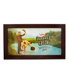 Schitt's Creek Welcome Sign Replica Framed MDF Hanging Wall Art | 10 x 18 Inches