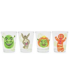 Shrek Characters 2-Ounce Mini Shot Glasses | Set of 4