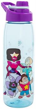 Steven Universe Characters Water Bottle With Screw-Top Lid | Holds 28 Ounces