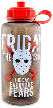 Friday The 13th "The Day Everyone Fears" Water Bottle | Holds 34 Ounces