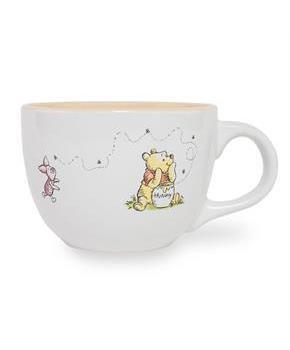 Disney Winnie The Pooh But First Hunny Ceramic Soup Mug | Holds 24 Ounces